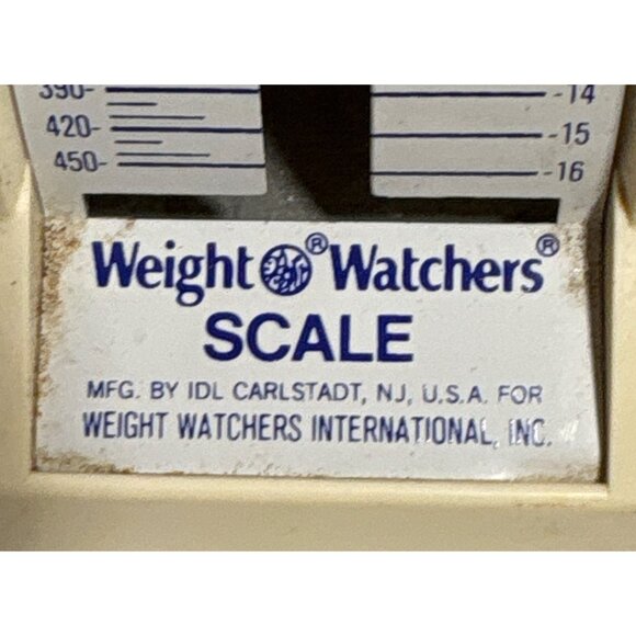 Weight Watchers Vintage Kitchen Scale 450 grams Beige Plastic Retro Design - Picture 3 of 9